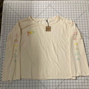 NWT Hello Nite!‎ Women’s Medium IvorybSleep Sweatshirt